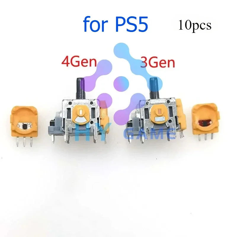 

10PCS for PS5 Joysticks Hall Effect Rocker Electromagnetic Analog Stick High Precision Rocker Latest No Latency No Jitter