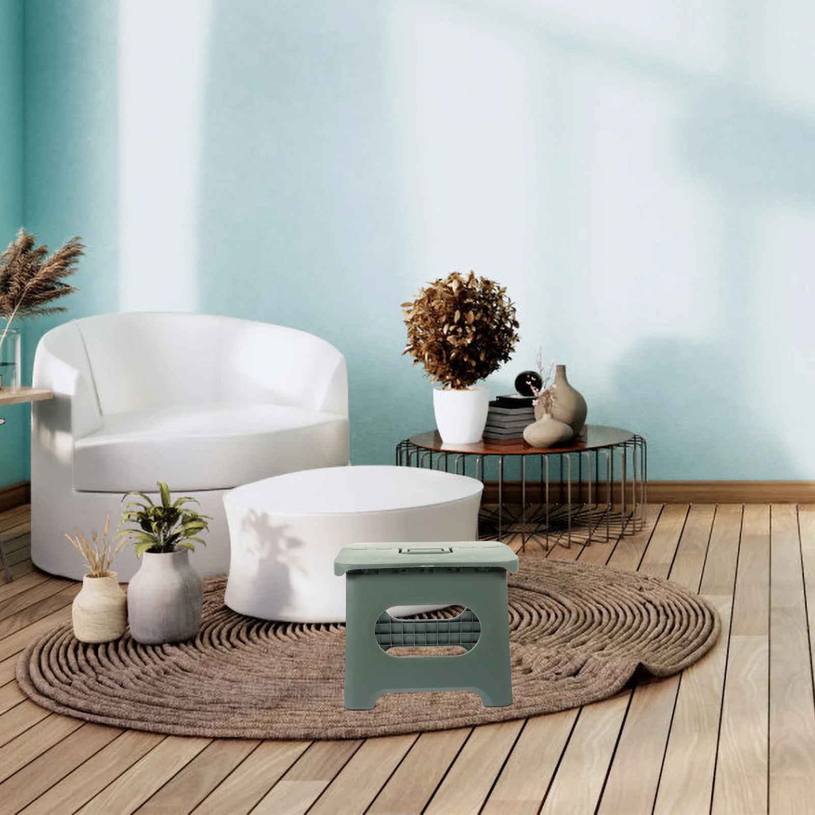 مقعد مدمج قابل للطي، مادة بلاستيكية ممتازة، محمل عالي التحميل مناسب للأنشطة الداخلية والخارجية، مقعد قابل للطي #1