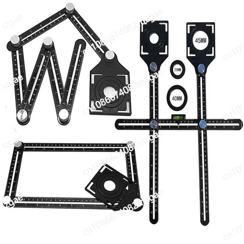 

Tile opening positioner universal hole opener with positioning and punching multi-function high-precision tiling artifact