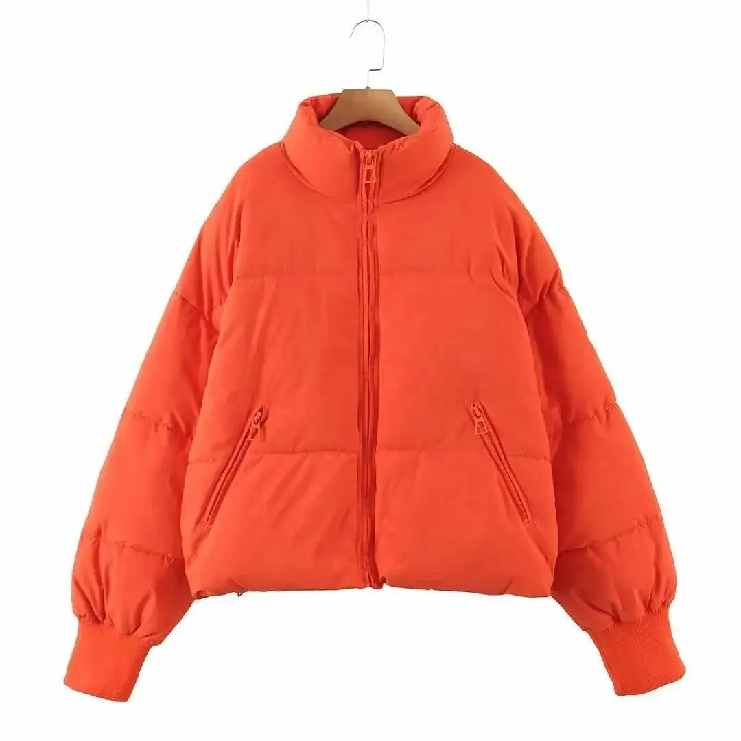 Women's Loose 2025 Slimming Warm Puffer Jacket Short Lazy Style Down Cotton Jacket Winter