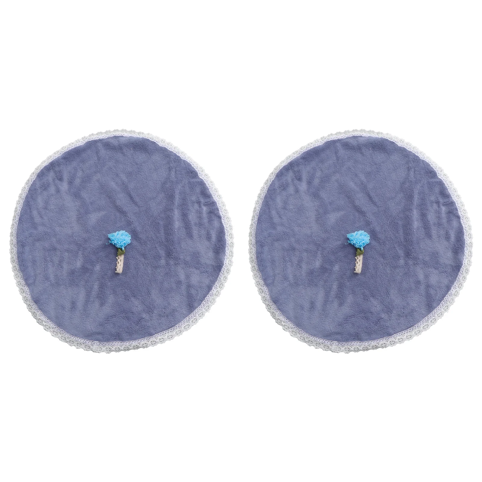 2 قطعة مناشف اليد المستديرة المرجان الصوف لينة ماصة التجفيف السريع المطبخ معلقة منشفة منشفة امتصاص الماء الصغيرة #1