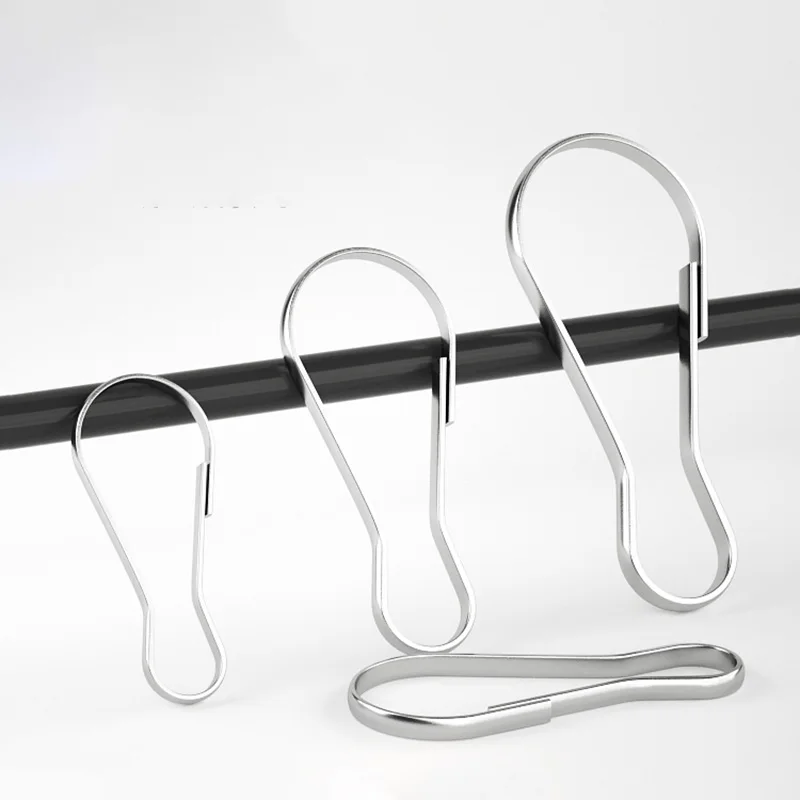 Spring Lanyard Snap Clip Hooks 304 Stainless Steel Gourd Shape Clasps Keyring Zipper Pull Jewelry Making Handmade Craft Findings
