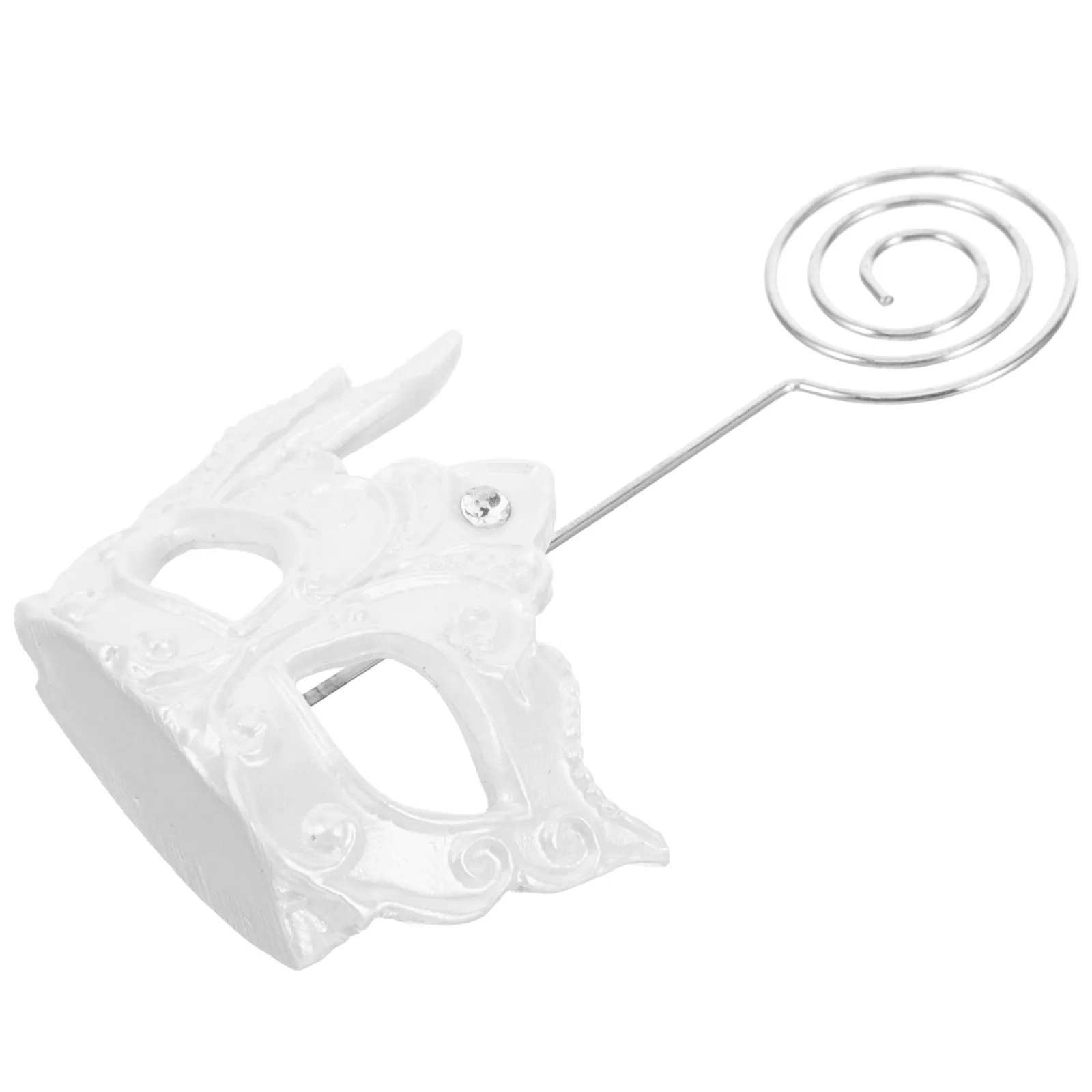 Resin Face Mask Card Holder Multi Purpose Table Photo Clip Desktop Place Card Holder Wedding Table Number Stands Memo Clip