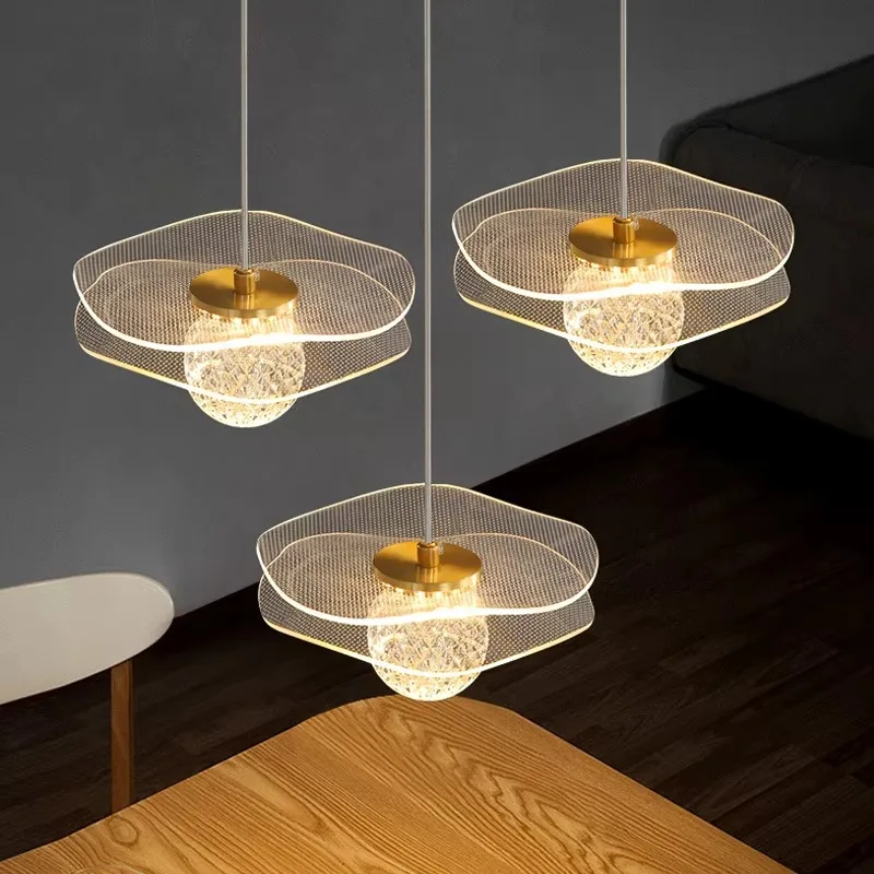 

Классические прозрачные акриловые люстры в индустриальном стиле для ресторана, промышленные люстры Lampara, подвесные светильники