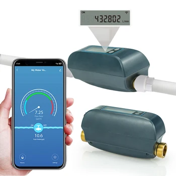 Tuya Smart WiFi Water Valve Water Flow Rate And Water Meter Shut On/Off Remote Control Real Time Display Management Device