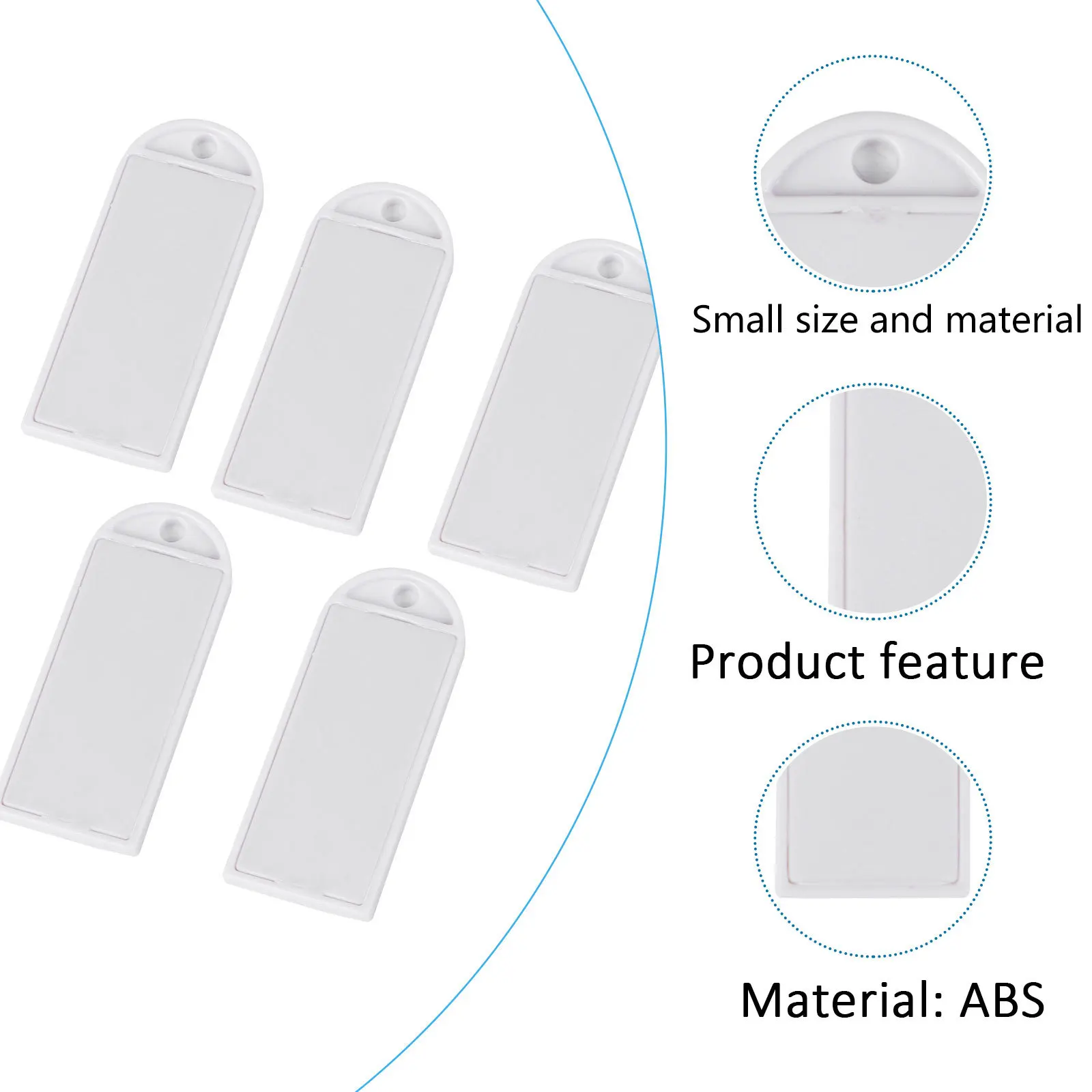 5Pcs Sticker Blank White NFC Cards Read Write Lock Function Compatible with Mobile Phones Attendance Tags