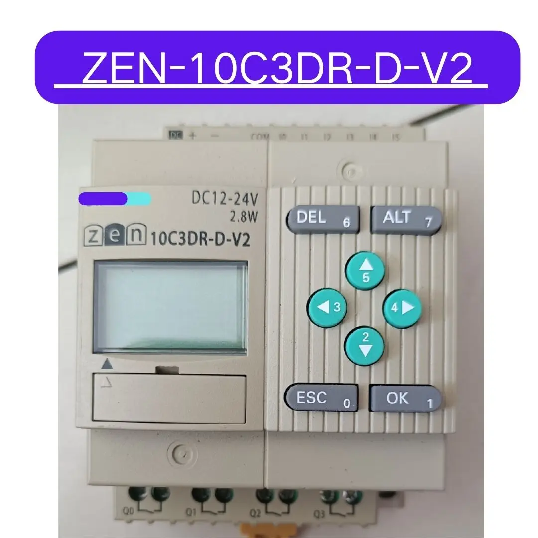 Used ZEN-10C3DR-D-V2  PLC 10C1DR-D-V1 Test OK Fast Shipping