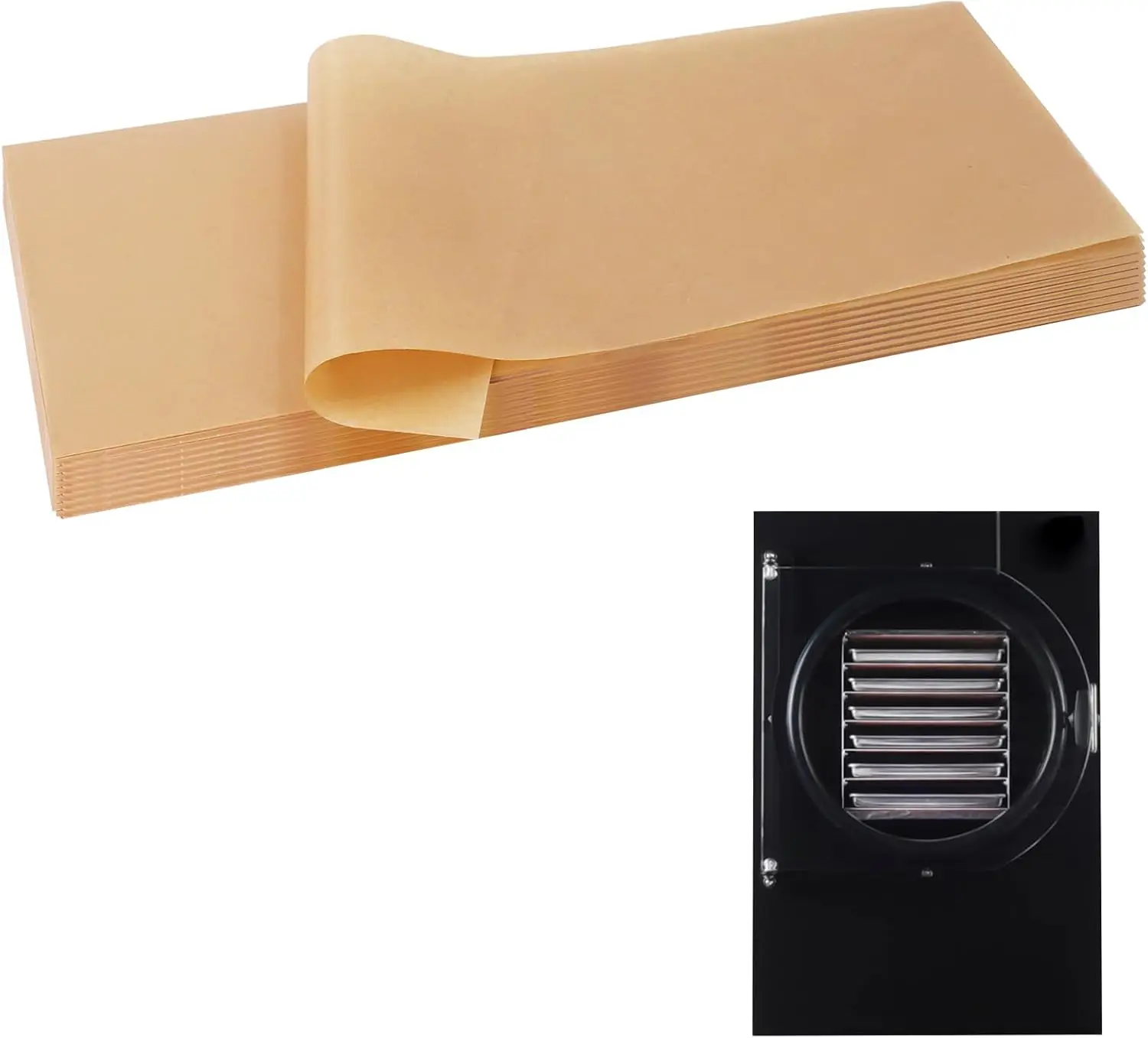 

ze Dryer, Parchment Paper Sheets-Freeze Dryer Tray Mats for Harvest Right, Freeze Dryer Accessories for Medium Trays Pre-Cut Mat