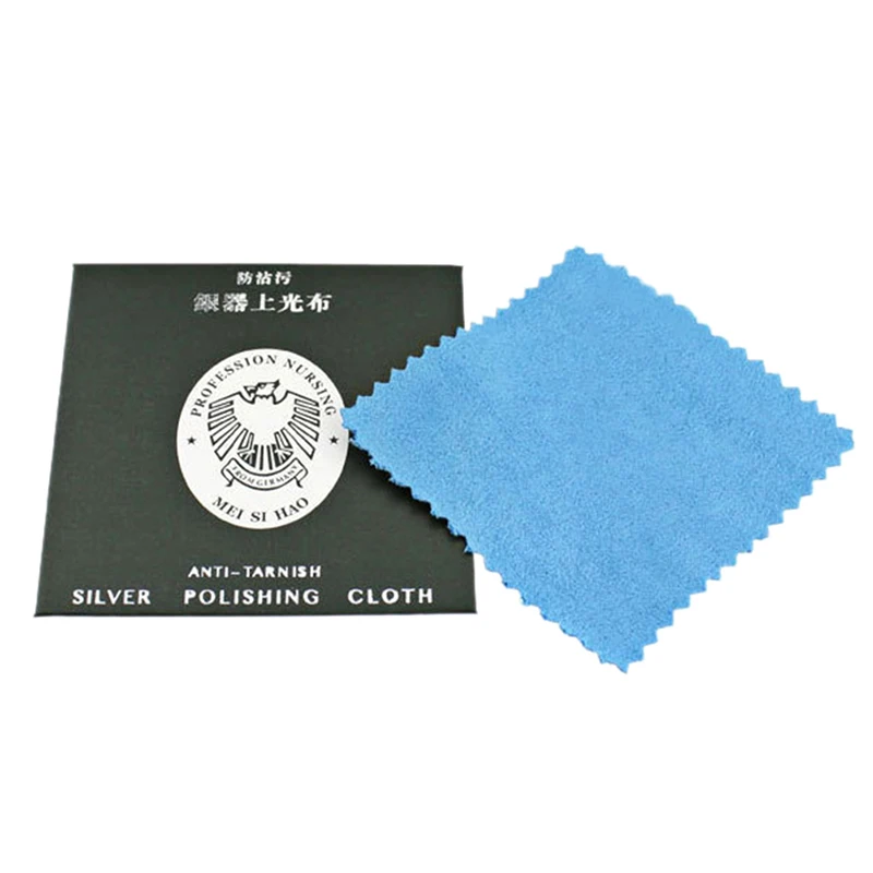 قماش تلميع الفضة لتنظيف المجوهرات ، أداة مكافحة التشويه ، منظف ، 10