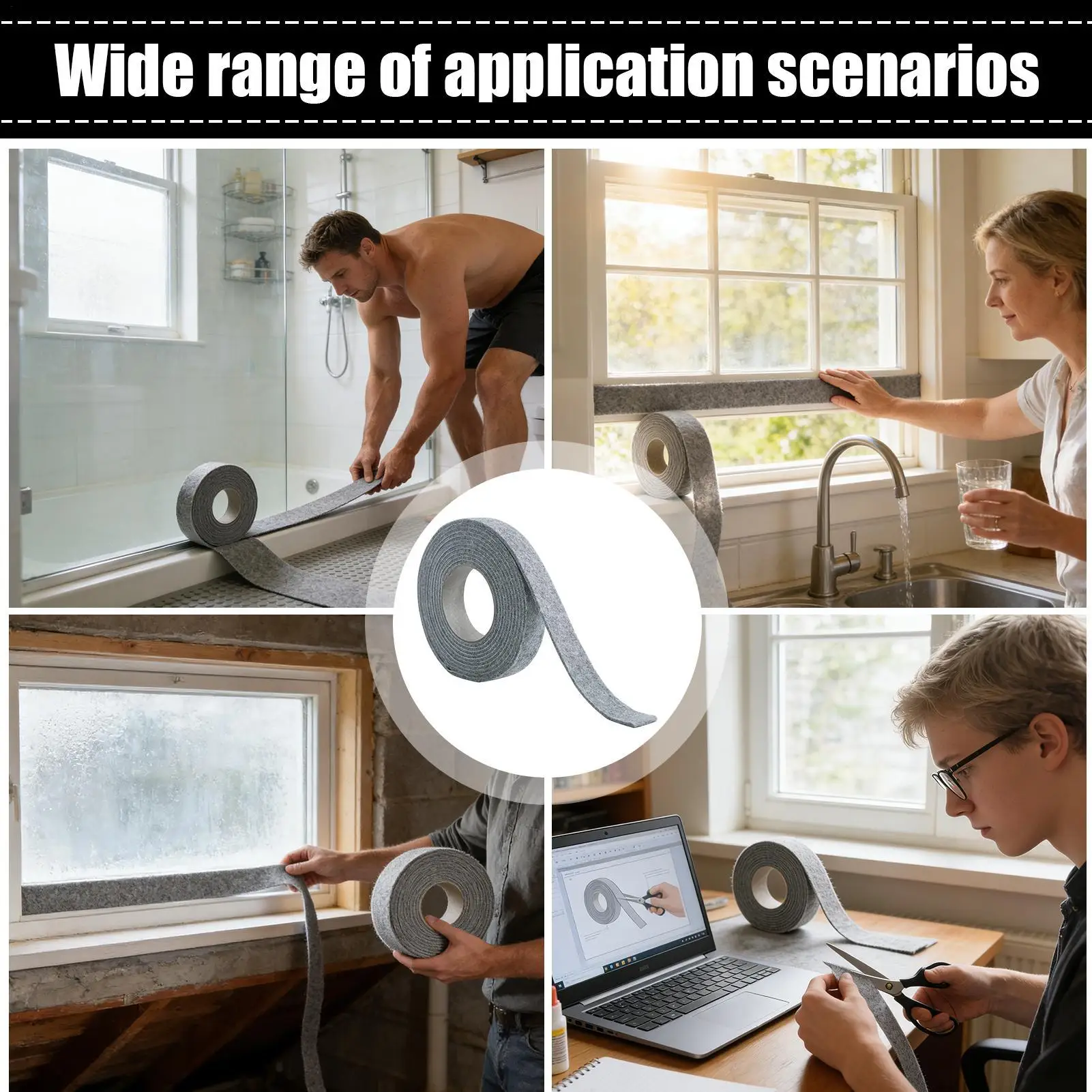 

Moisture Absorbers For Window Felt Fast-Absorbing Window Condensation Absorber Weather Stripping For Kitchens Bedrooms Nursery