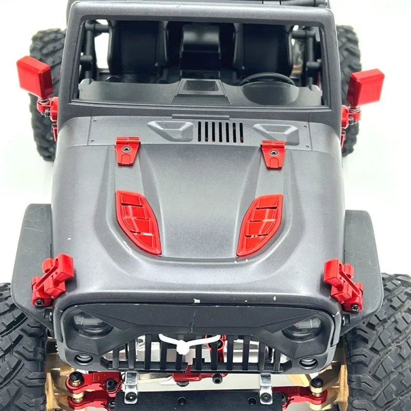 Exclusief voor MJX 1/12 H12Y/H12Y+ RC auto's 41g metalen autocarrosseriedecoratieonderdelen gemaakt van 6061 aluminium voor upgraden en wijzigen