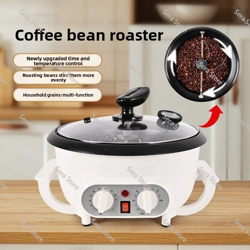 Electric Coffee Bean Roaster Coffee Baked Peanut Beans Baking Stove Popcorn Make Dryer Roasting Machine Grain Drying