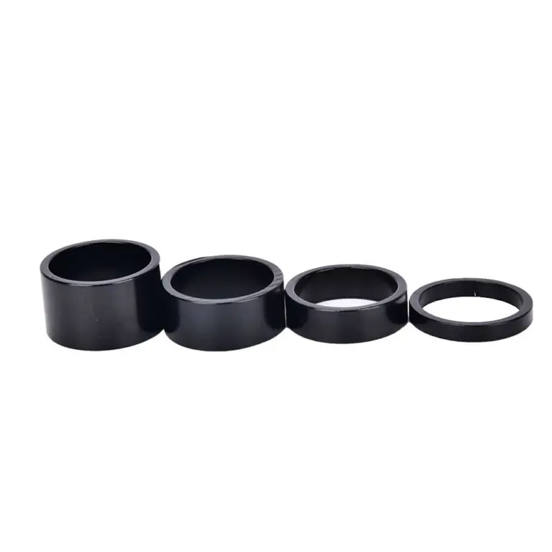 Aluminum Alloy Bike Headset Spacer Kit 4 Pieces Compatible with 28.6mm Fork Stem Includes 5mm 10mm 15mm 20mm Spacers