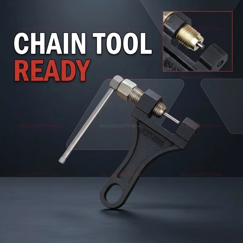 

Motorcycle Chain Breaker Chain Link Removal Separator Motor Chain Breaker Riveting Tool 420-530 Motorcycle Parts Repair Tool