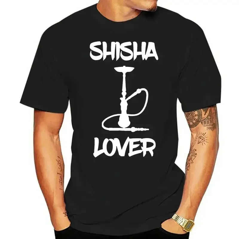 Vintage Shisha Lover Waterpipe Gift Idea Men Tshirt O Neck graphic t shirts harajuku Short Sleeve Humor Hiphop Top men clothing