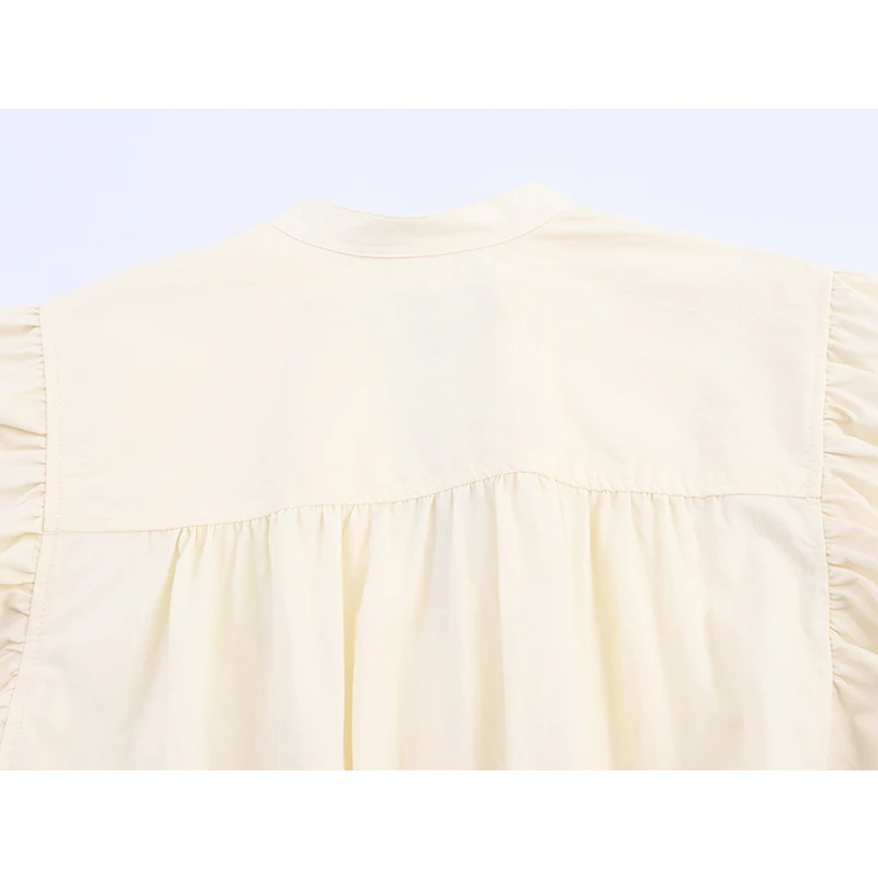 جديد الخريف المرأة خمر نفخة الأكمام مع حزام قميص فستان الجبهة زر ألف خط ميدي فساتين غير رسمية مكتب Vestidos