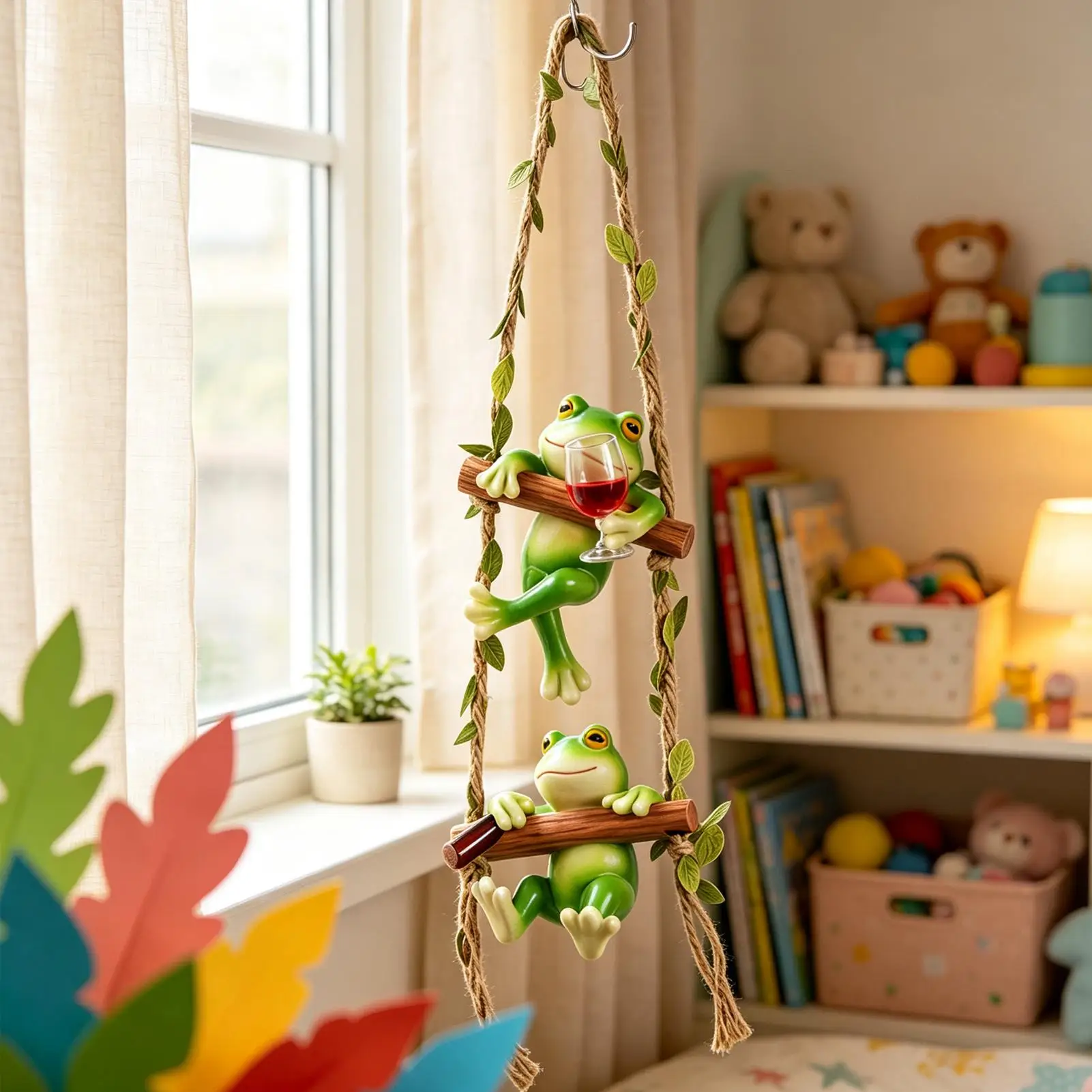 Outdoor Frog Decor Decorative Climbing Frog Weatherproof Figurine Garden Animals Outdoor Decor For Flower Pot Indoor Shelf
