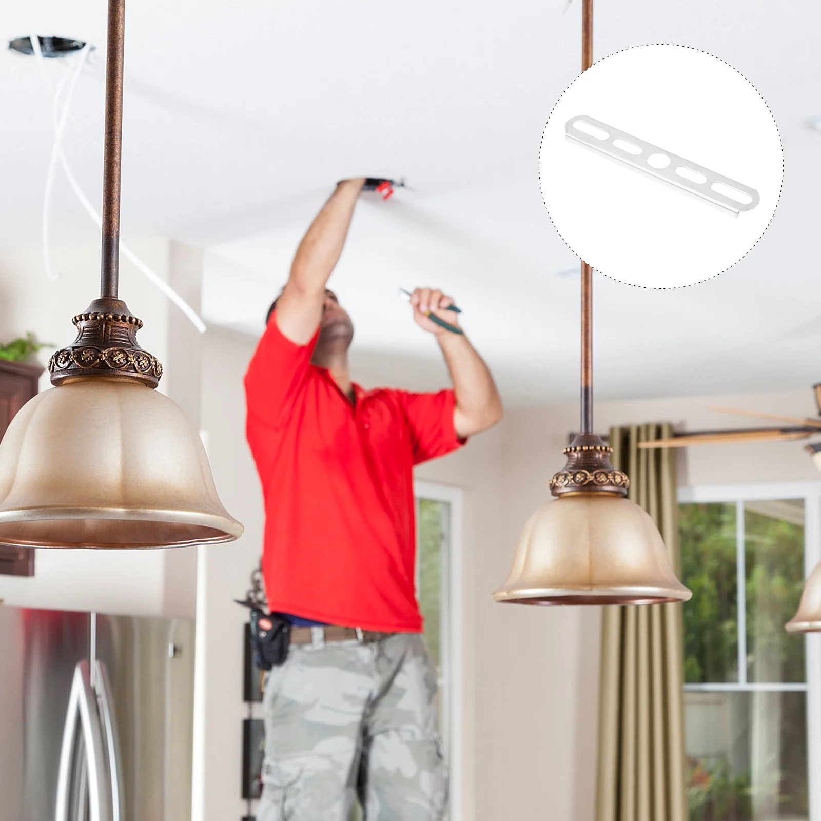 

20Pcs Light Fixture Mounting Bracket Heavy Duty Iron Ceiling Rose Board Holder for Chandeliers Ceiling Lamps Wall Lamps Light