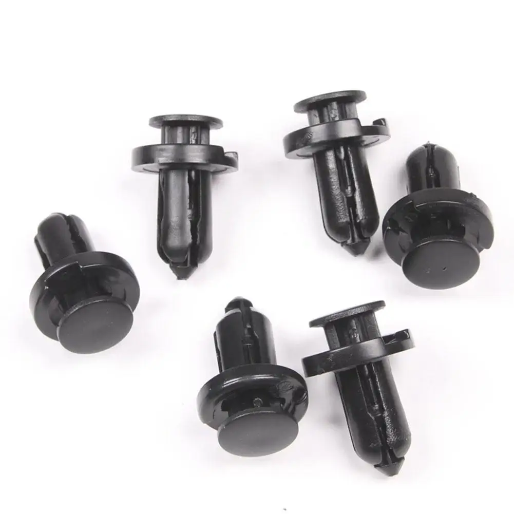 20PCS 10mm Hole Car Bumper  Plastic Push Rivets Fastener Clips for Honda Black Car Styling for Honda Rivets Car Bumpes