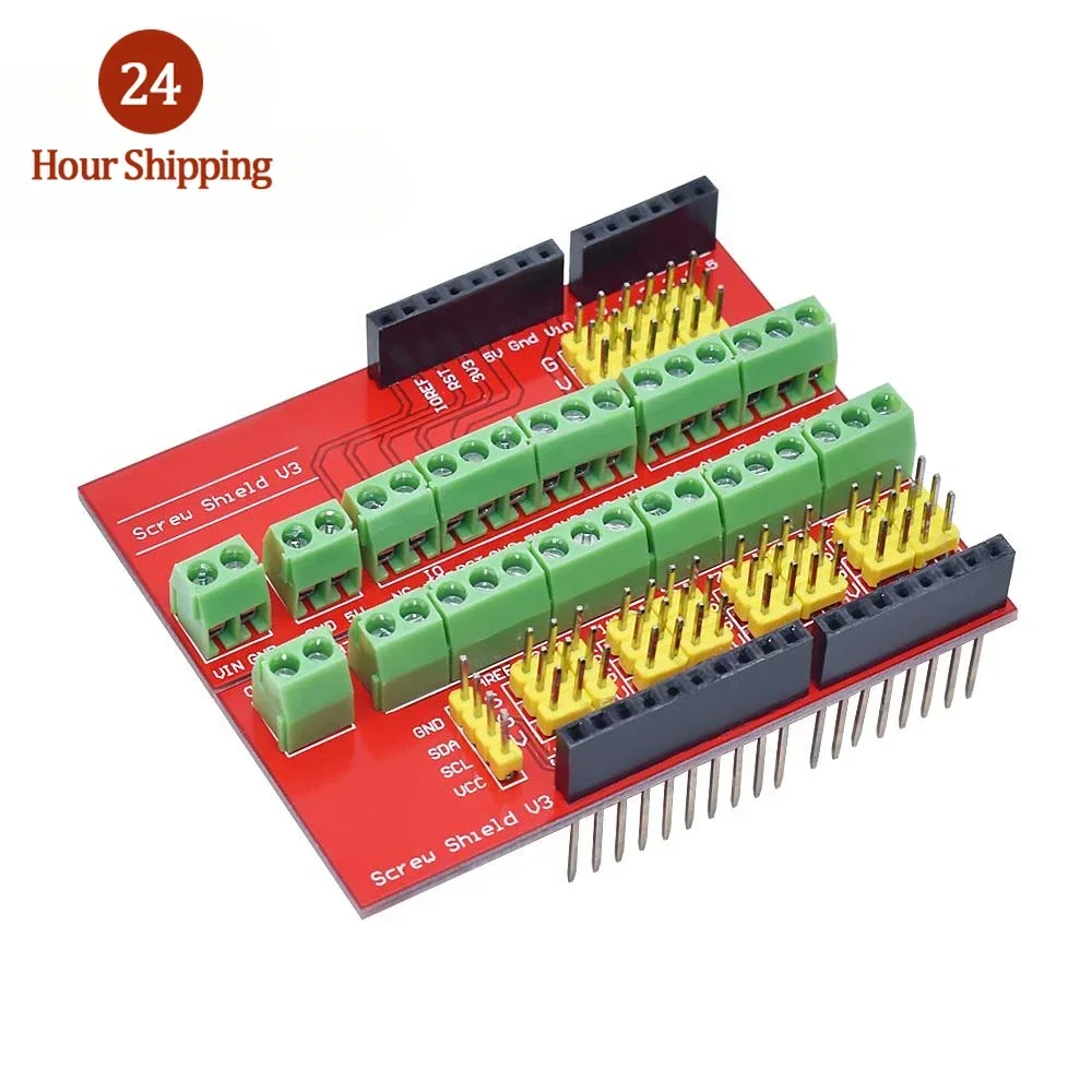 

Screw Shield V1 terminal V3 expansion board is compatible UNO R3 Interactive Media Moudle for arduino