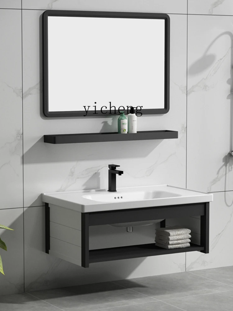 

XL Alumimum Toilet Wall-Mounted Washbasin Simple Sink Washstand