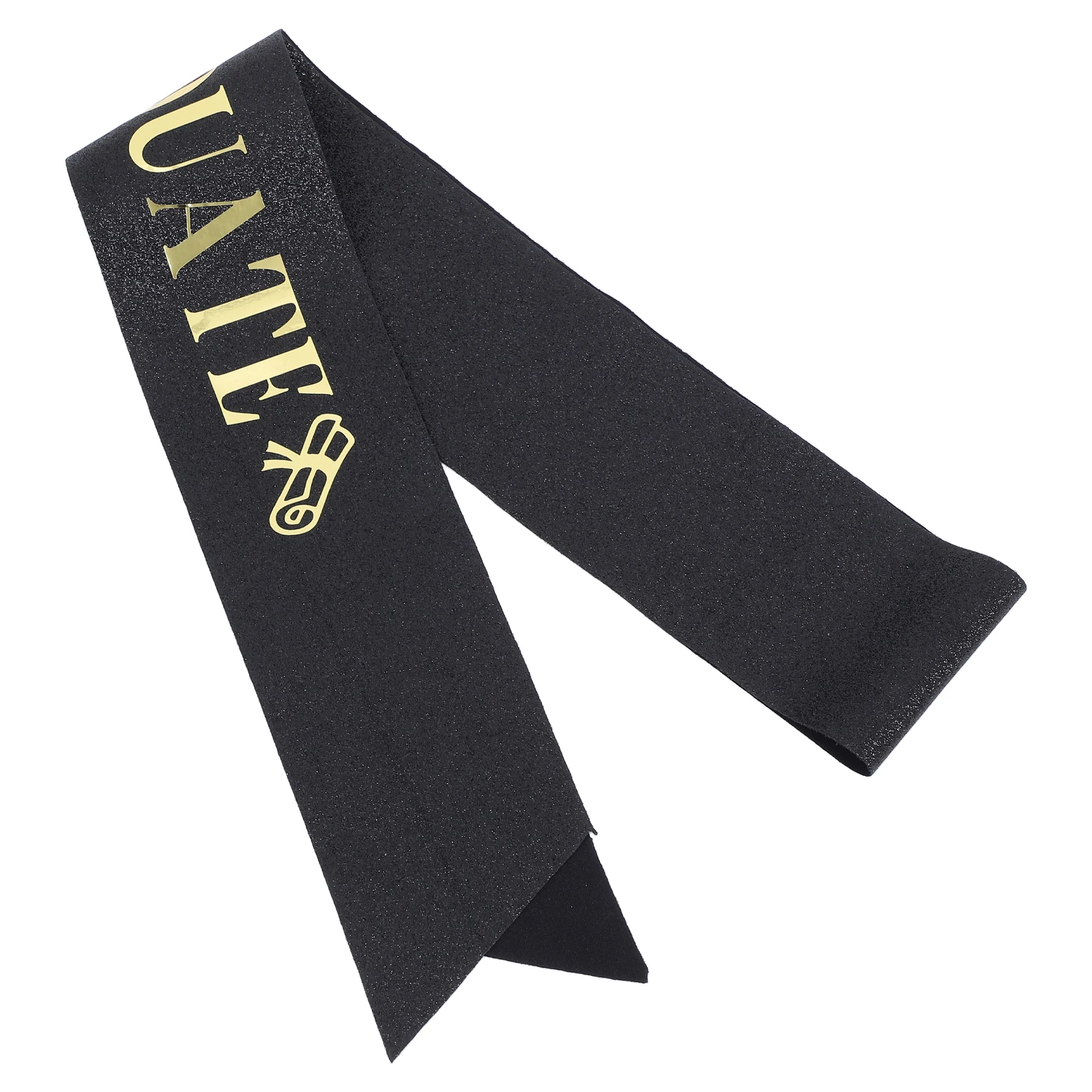 

Graduation Sash Satin Straps Gold Foil Lettering Reusable One Size Fits Celebration Supplies Student Shoulder Favors