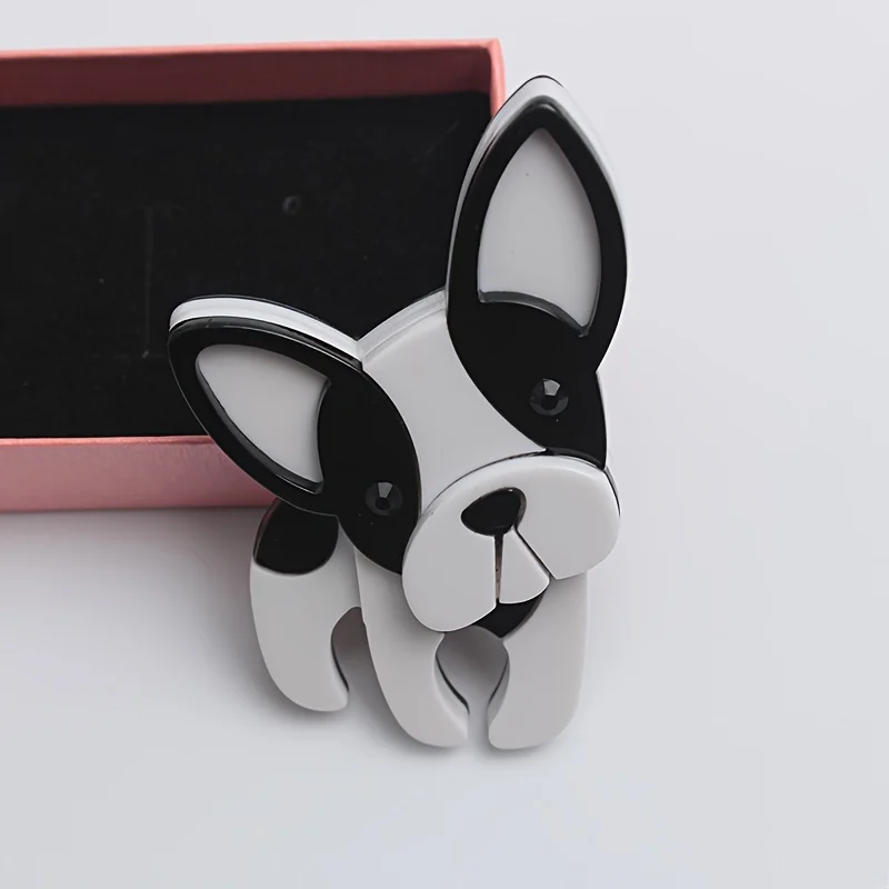 handgemachte Mode Kleidung Accessoires Acryl Cartoon Hund Brosche Kleidung Tasche Abzeichen ﻿