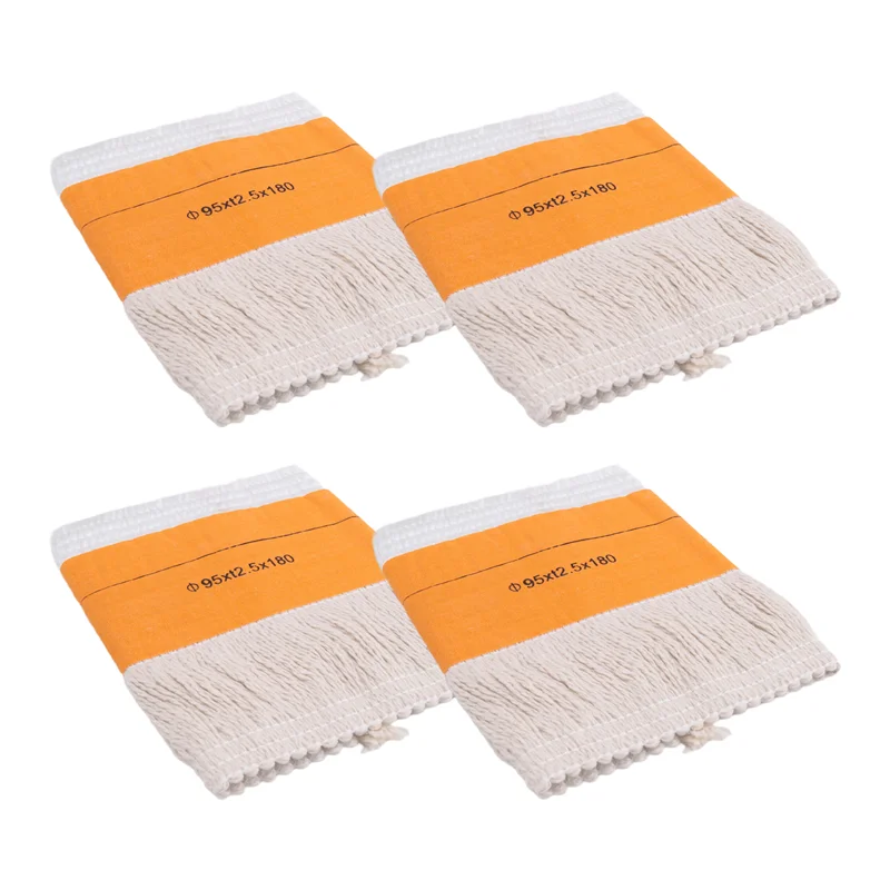 

Hot Trend-4 PCS Wick Replacement Wick Orange&Creamy-White For Petroleum Stove For Indoor Use, Wicks For Petroleum Heating Heater