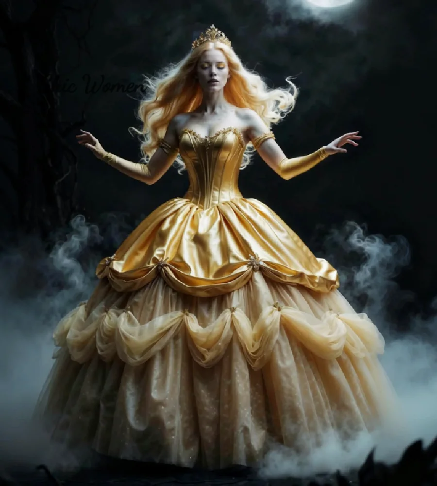 Cinderella Belle Style Quinceanera Dresses 2026 Sweetheart Ball Gown Vestidos 15 Años Quinceañera Pleat Gold Princess Sweet 16