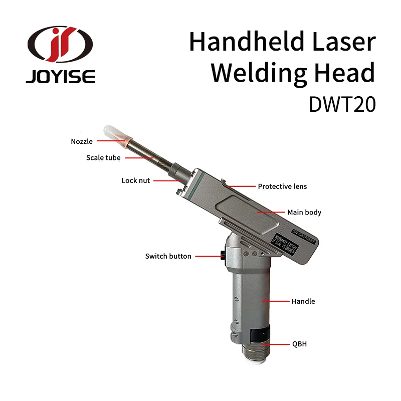 QiLin CNC Welding Head Handheld DWT20 Fiber Welding Head Laser Welder 1000W 1500W 2000W