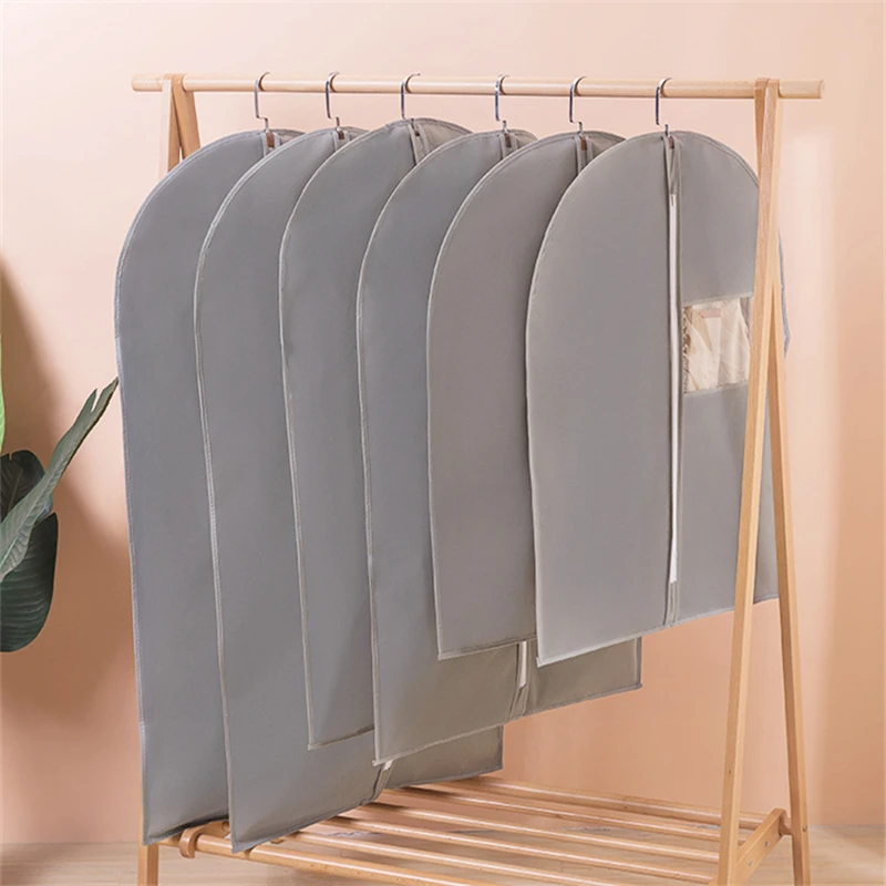 Akademik ubrania pyłoszczelna osłona z zamkiem błyskawicznym przechowywanie odzieży gospodarstwa domowego torba do zawieszenia nietkana osłona przeciwpyłowa marynarki