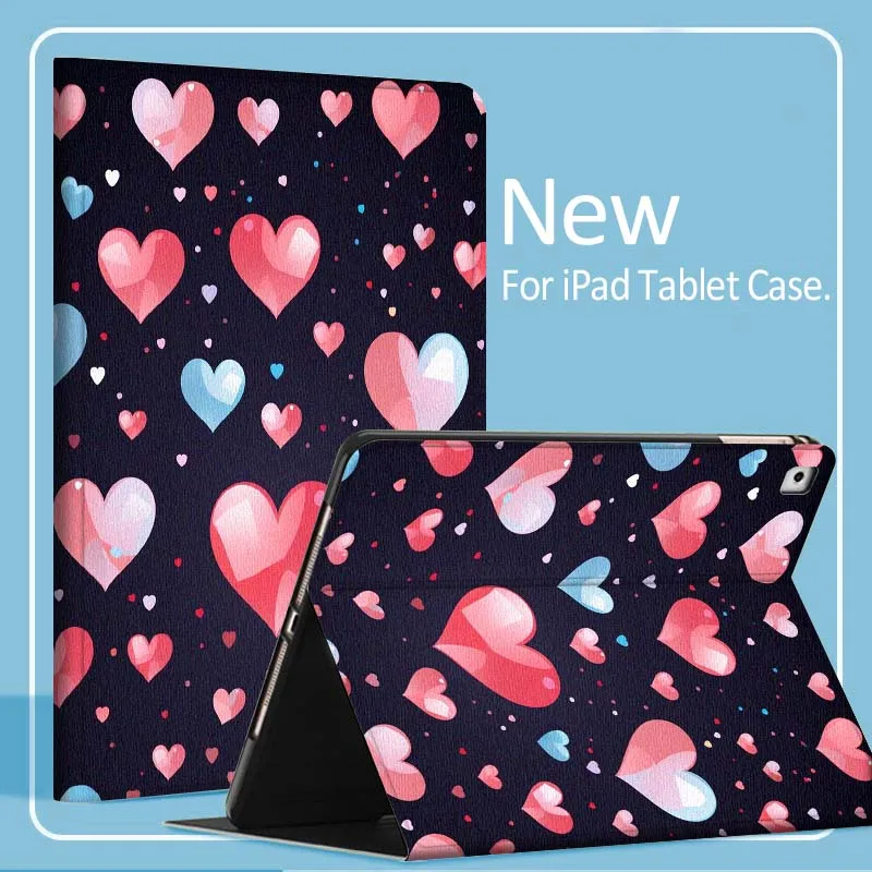 

Love bow design pattern Cover For iPad Pro Air Mini 1 2 3 4 5 6 7 7th 8th 9th 10th 11th 10.2 9.7 10.5 10.9 11 Tablet Case
