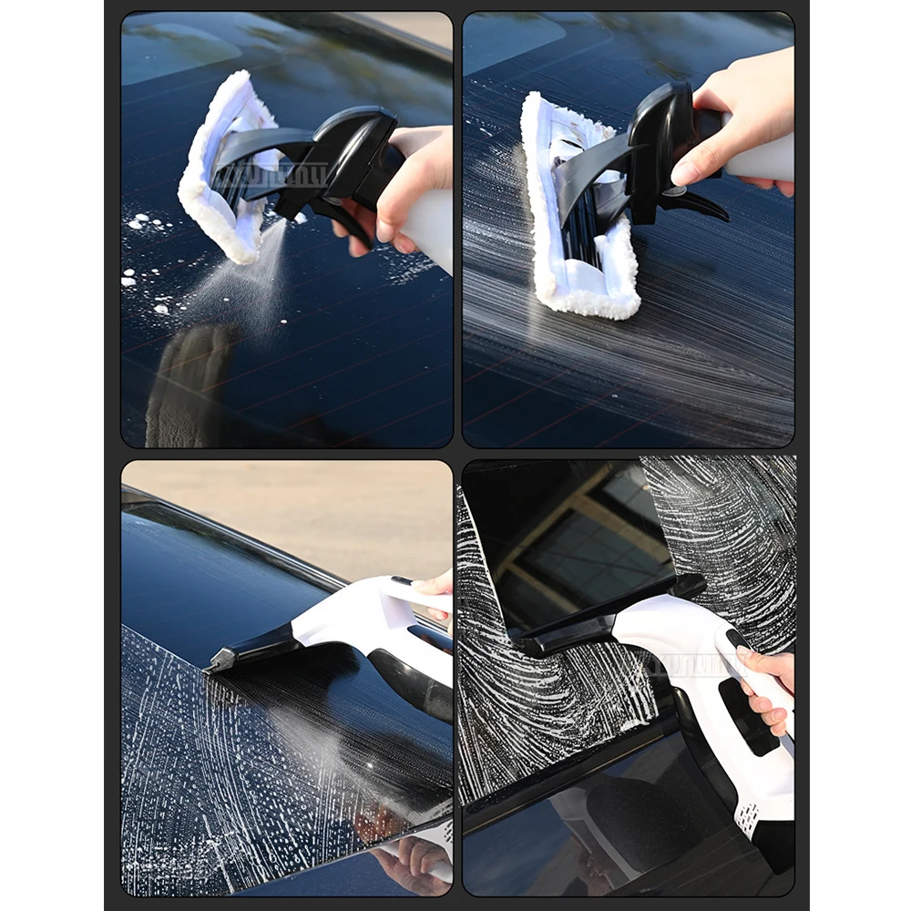 Strong Adsorption, And Portability,Small Electric Handheld Window Cleaner With  High Efficiency,Water Suction