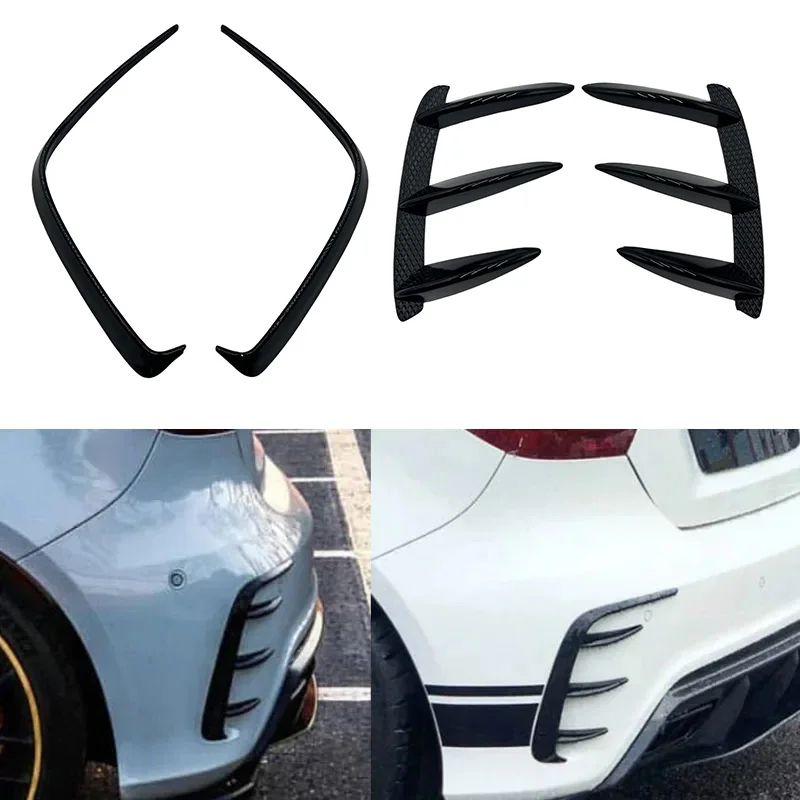 

Для Mercedes Benz A Class W176 задний бампер вентиляционное отверстие A45 Sport Canard Splitter Spoiler клапан крышка 2013-2018 черные автомобильные аксессуары
