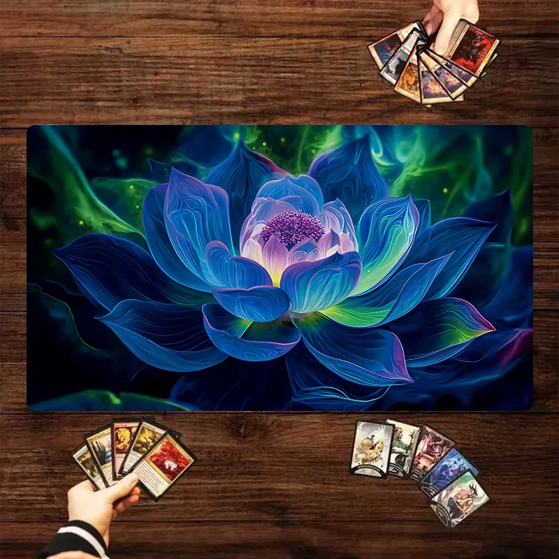

Lotus Theme Play Mat The Magic Gathering Mouse Pad Game Rubber Base Mousepad Computer Keyboard Accessories Office Decorate Mats