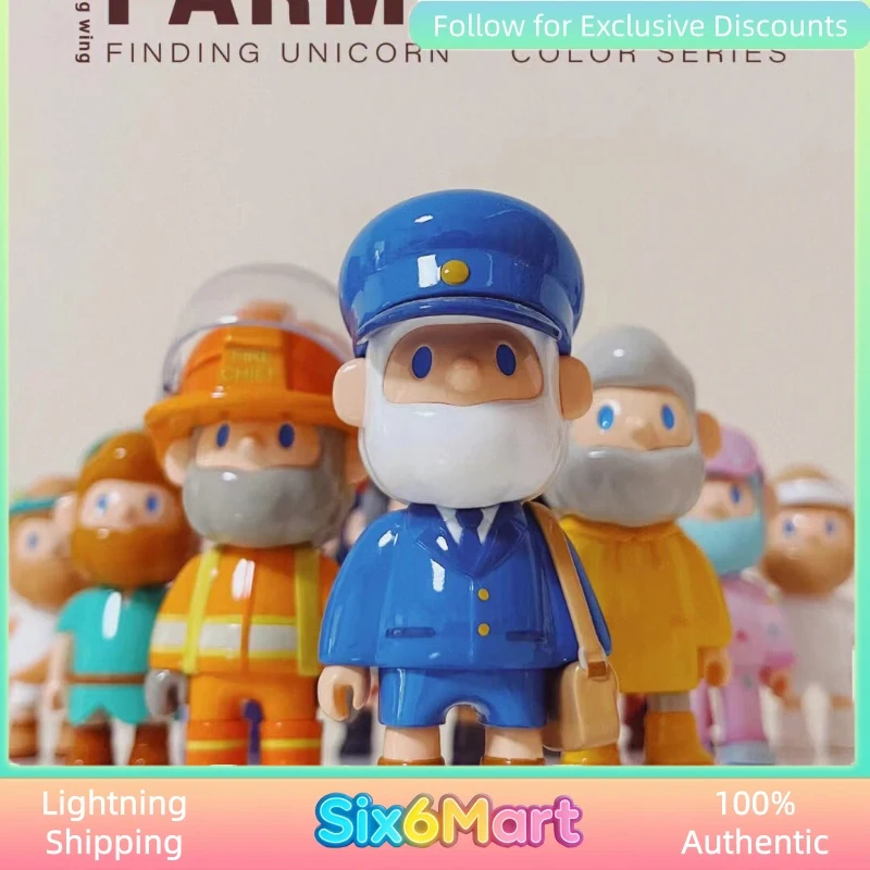 

Authentic FARMER BOB Boyfriend Series 3 Colorful Collection Unicorn Blind Box Trendy Toy Ornament Surprise Mystery Gift