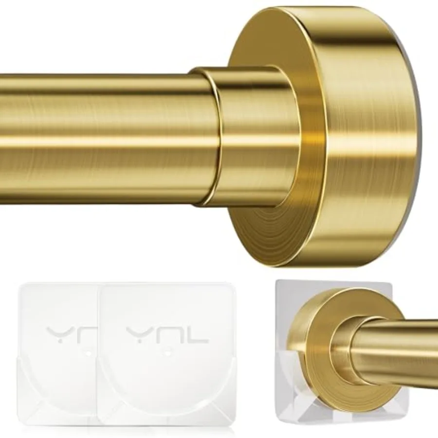 

Tension Shower Curin Rod 34 to 20 In 2.83-0Ft LonTension Curin Rod wi 2Pcs Holders No Drillinfor Large ow Baroom Patio Adable O