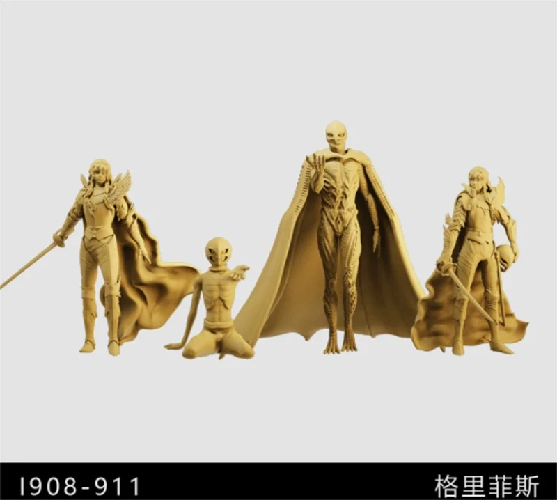 1/64 1/43 Scale 3D Printing Resin Model Comic Characters Griffith Femto Miniature Static White Model Scene Ornaments Toys Gifts