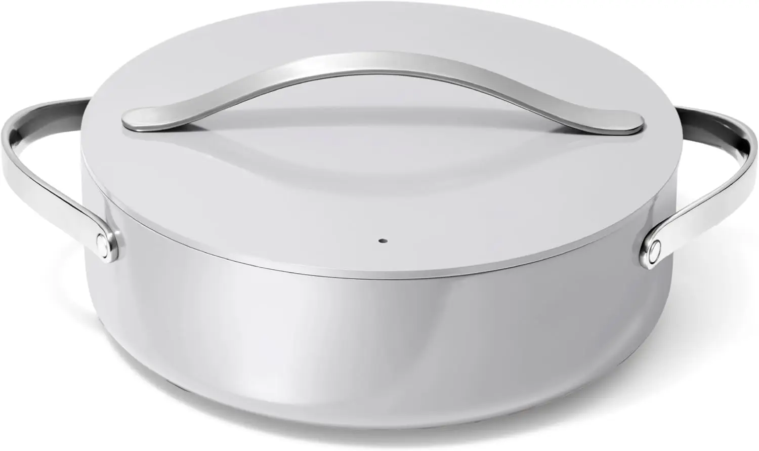 

6 Qt Non-Stick Pan with Lid - Free From Forever Chemicals - Perfect for Searing, Braising, & Roasting - Gray
