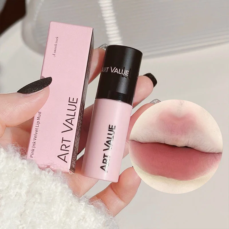 New Matte Ink Liquid Lipstick Non-stick Cup Long Lasting Velvet Nude Lip Gloss Waterproof Lips Tint Waterproof Korean Cosmetics