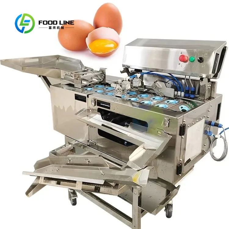 Industrial 4-Row Liquid Egg Extractor Custom Automatic Egg Yolk White Breaking Separating Machine