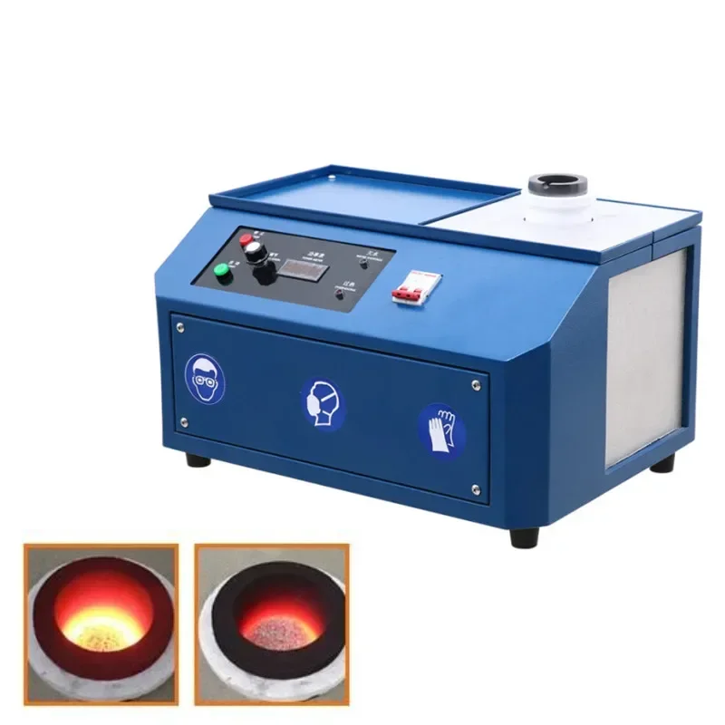Small Gold Melting Furnace Small 220V Household Desktop Gold Silver Copper Jewelry High Frequency Heating Gold Processing