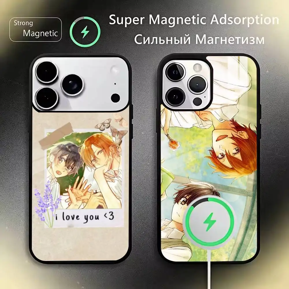 BL anime S-Sasaki and Miyano-o Phone Case For iPhone 17,16,15,14,13,12,11Plus,Pro,Max for Magnetic Wireless Charging
