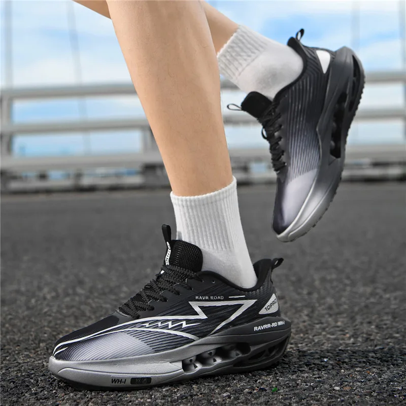Couple's Racing Running Shoes Summer Men's Women's Shoes Breathable Mesh Lightweight Sports Casual Shoe for Teenagers Students