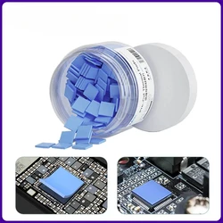 MaAnt-Lámina de silicona aislante térmica, placa base resistente a altas temperaturas, CPU, IC, GPU, herramienta de alfombrilla de precorte, 100 unidades