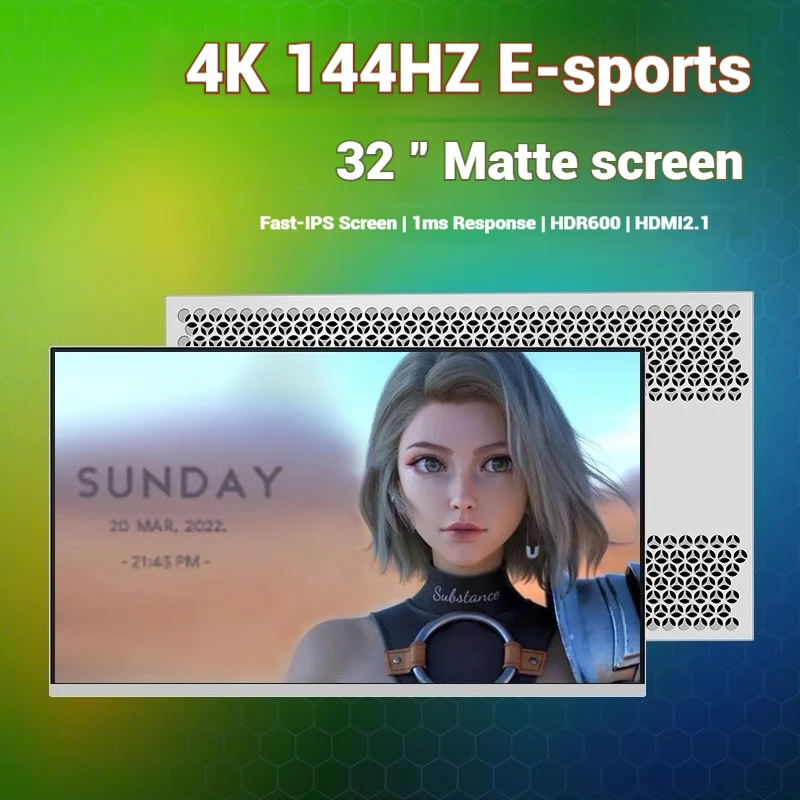 จอคอมพิวเตอร์ 32" 4K 144Hz |    450 คด/ตร.ม |   IPS 1ms รวดเร็ว |   การซิงค์แบบปรับได้ |   ตัวเครื่องทำจากโลหะผสมอลูมิเนียม ป้องกันแสงสีฟ้า
