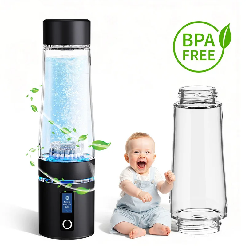 Wholesale Dual Chamber Hydrogen Water Bottle Generator, 3000PPM SPE PEM Ionizer Maker, Portable LCD Timer Multi Drink Rich Hydro Machine for Wellness
