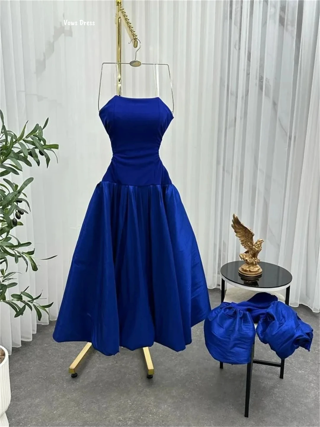 Vows robes de soirée femme robes de bal élégantes 2025 Satin tissu ligne une robe élégante de luxe sur mesure bustier tubulaire fête