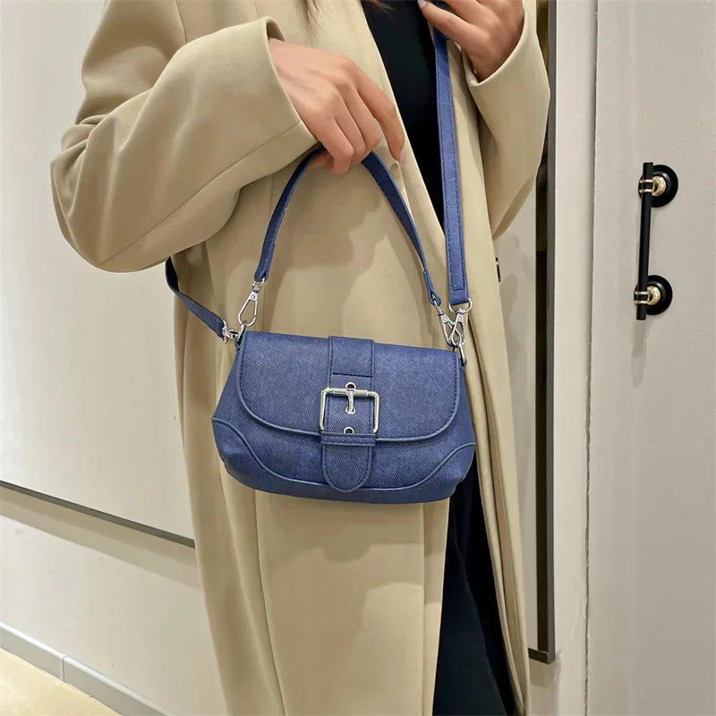 سلسلة حقيبة صغيرة حمل تحت الإبط المتسوق محفظة المرأة تنوعا ريترو بولي Leather الجلود الكتف حقيبة كروسبودي مصمم حقيبة يد للسفر