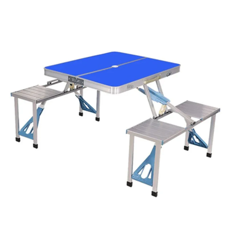 Multifunctional Portable Aluminum Alloy Folding Table, Outdoor Chair Set, Waterproof Durable Table